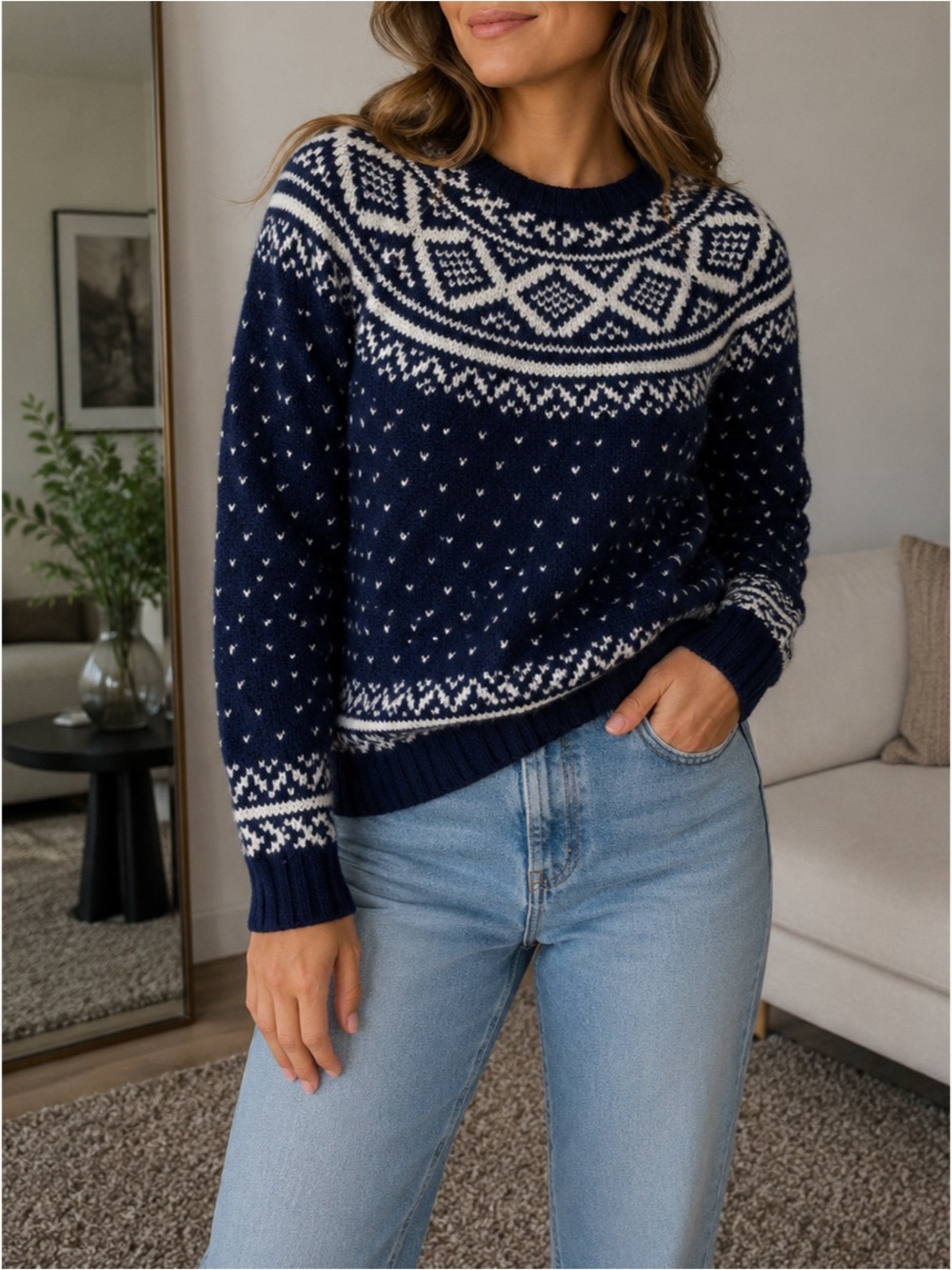 Abercrombie & Fitch Fair Isle Knit Sweater
